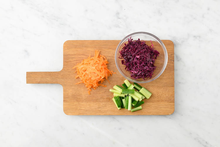 Förbered coleslaw
