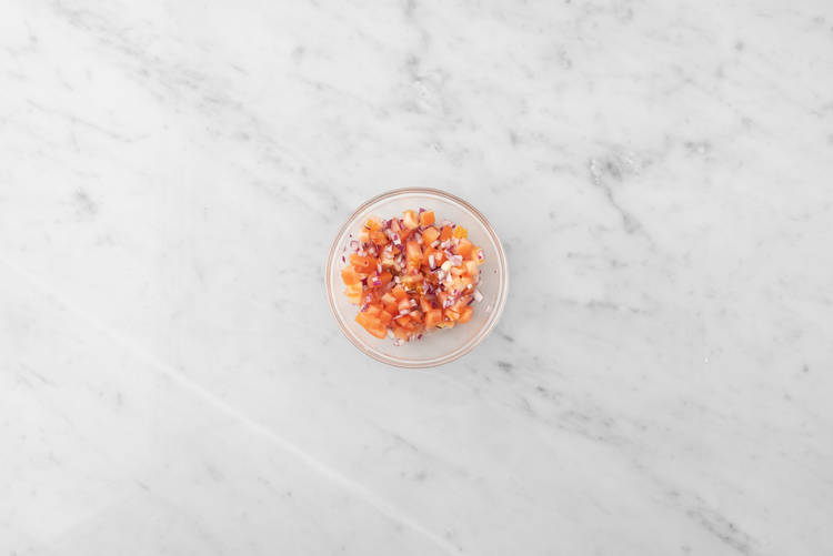 Förbered pico de gallo