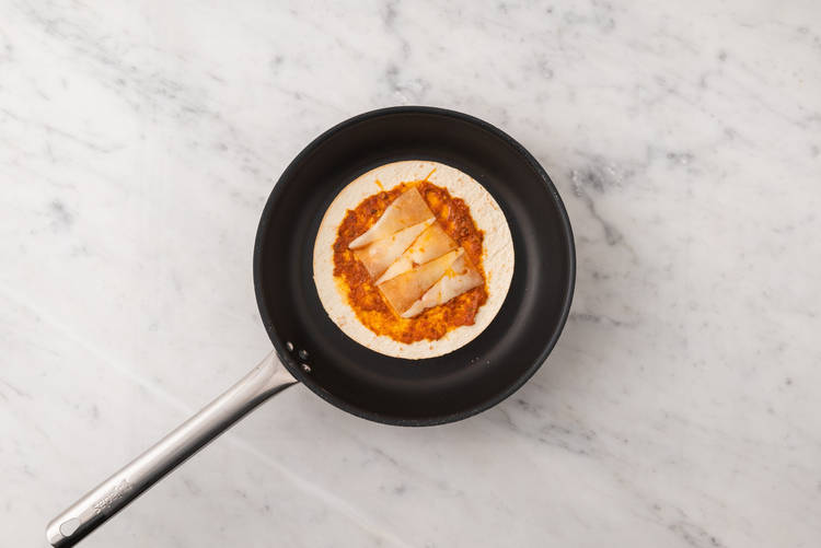 Toaster les tortillas