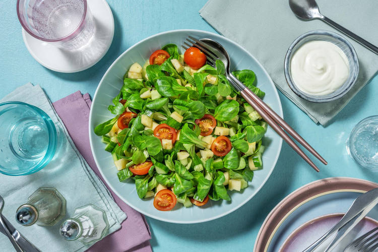 Salade pomme et concombre