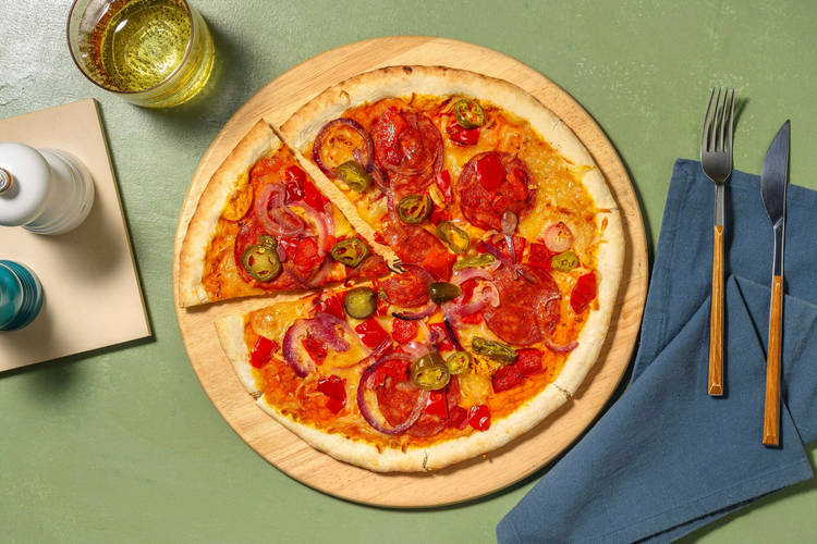  Pizza chorizo piccante