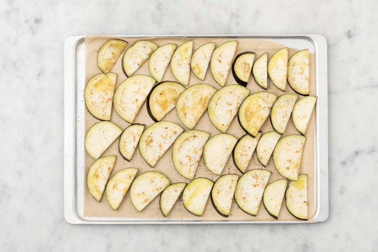 Aubergine backen