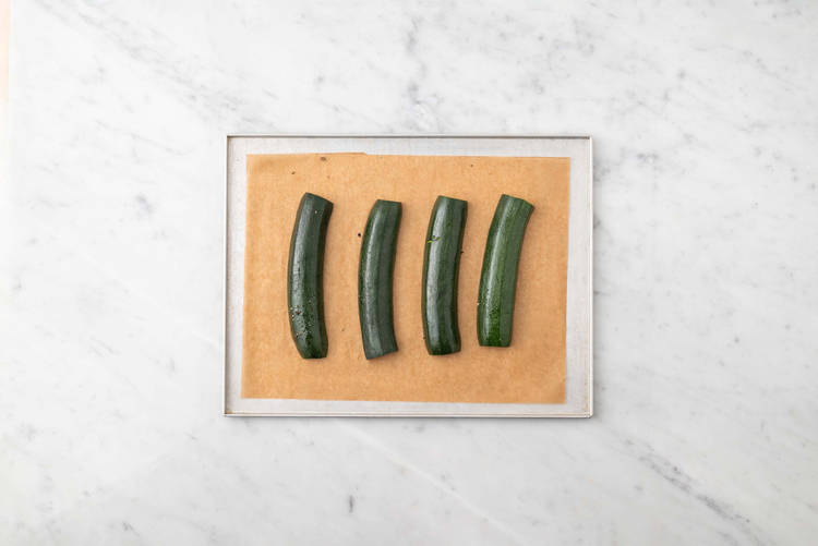 Par-bake zucchini