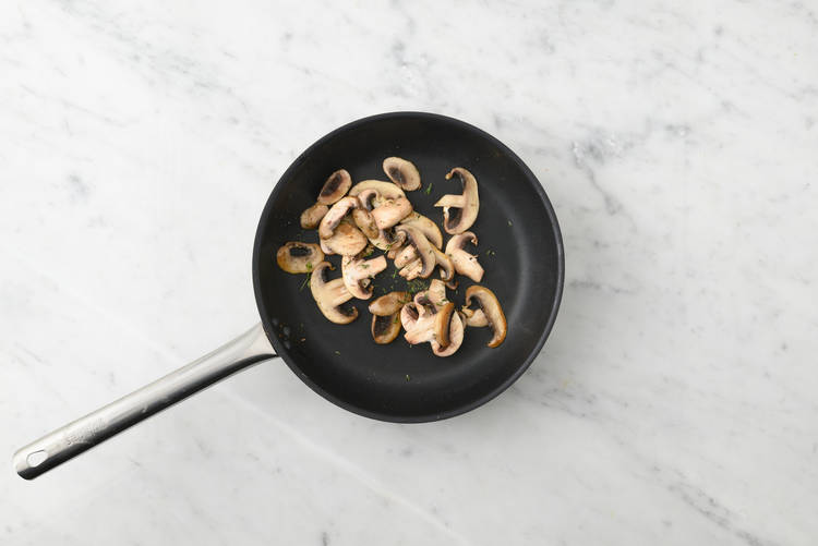 Cook mushrooms