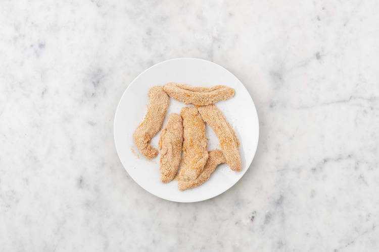 Pouletfilets panieren