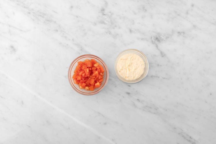 Préparer la salsa et le dip