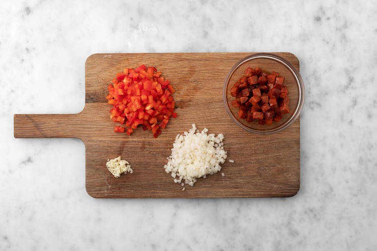 Prepara los ingredientes