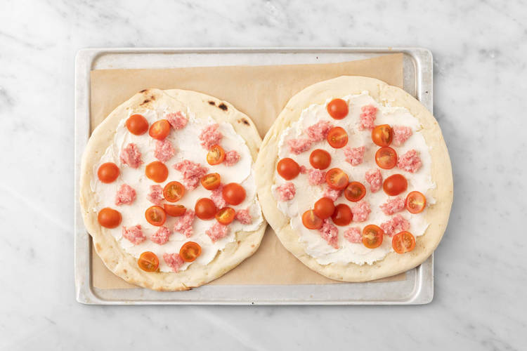 Prepara la pizza