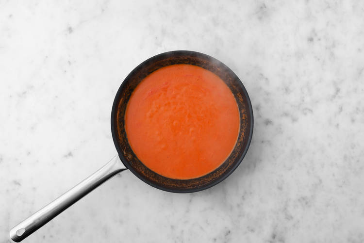 Simmer your Arrabbiata Sauce
