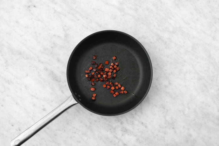 Cuire le chorizo
