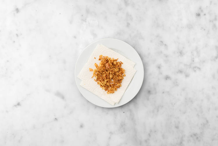 Make frizzled shallots