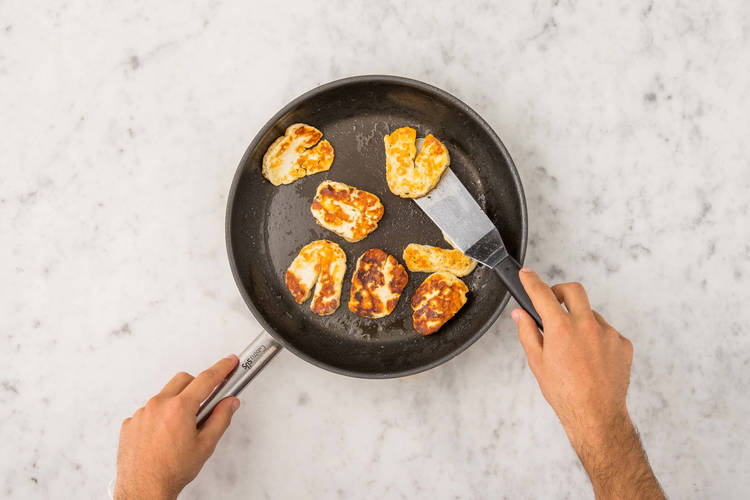 Cuire le halloumi