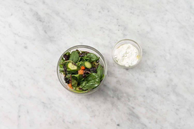 Lag tzatziki & salat