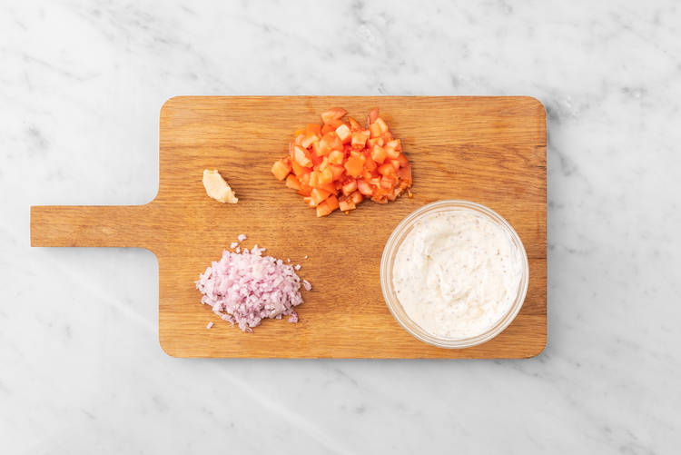 Prep and make zesty aioli