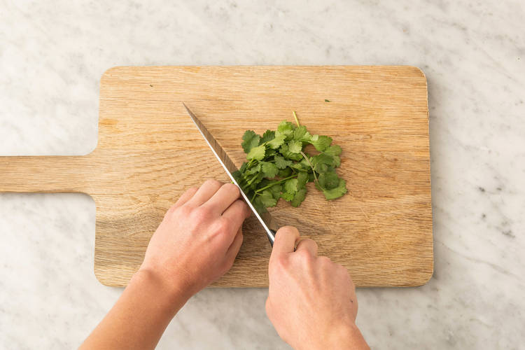 Bland korianderyoghurt