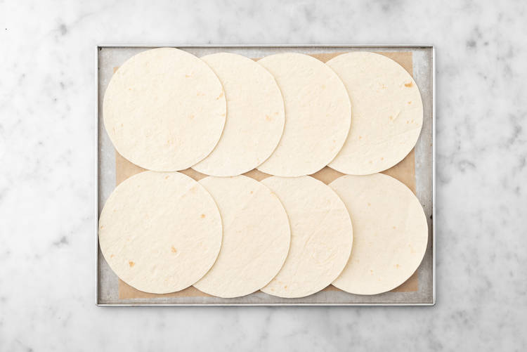 Värm tortillas