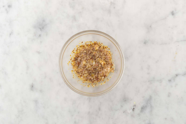 Make warm vinaigrette