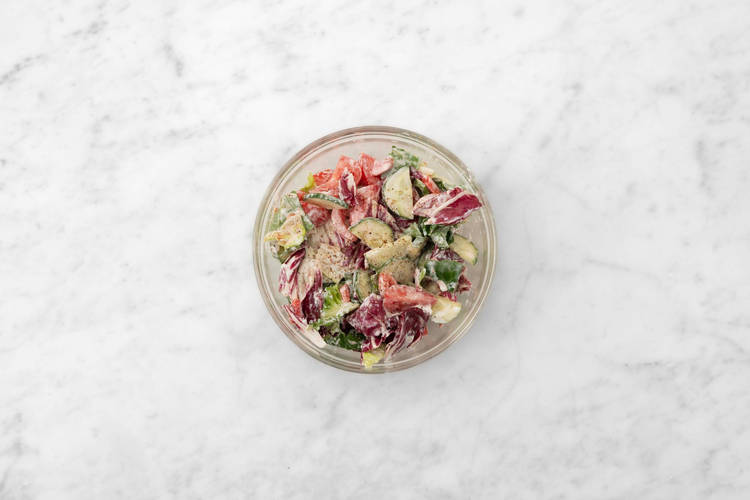 Préparer la salade