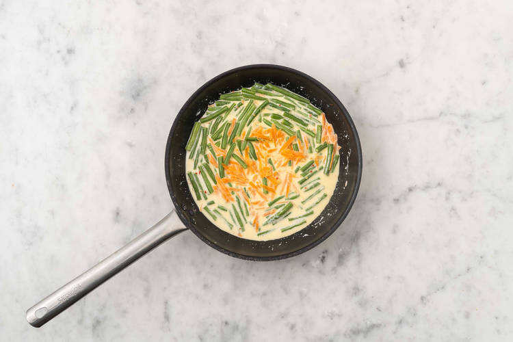 Braiser les haricots verts