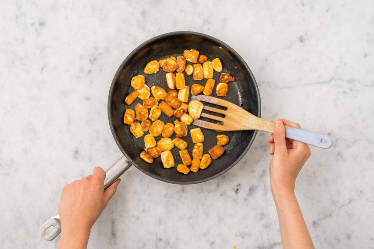 Witte grillkaas bakken