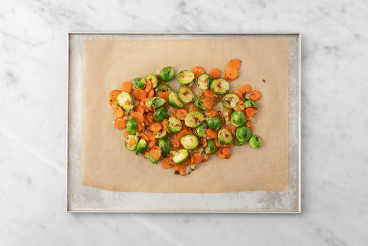 Terminer de rôtir les légumes