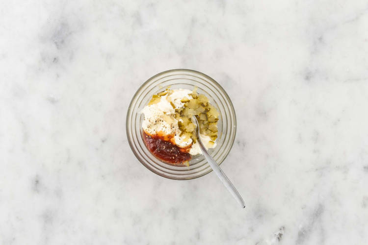 Prep and make secret sauce