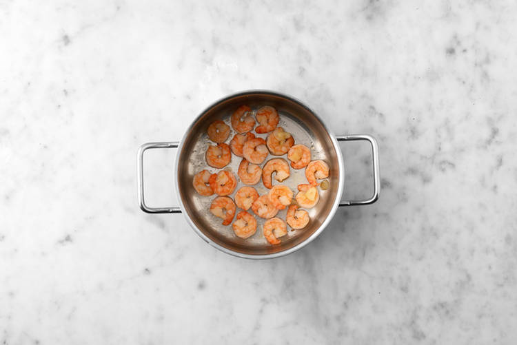 Langostinos al fuego