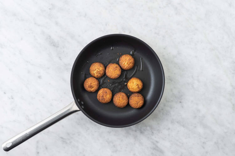 Cuire les falafels