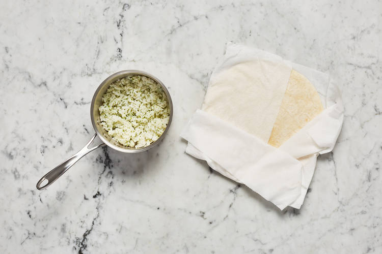 Mix Rice & Warm Tortillas