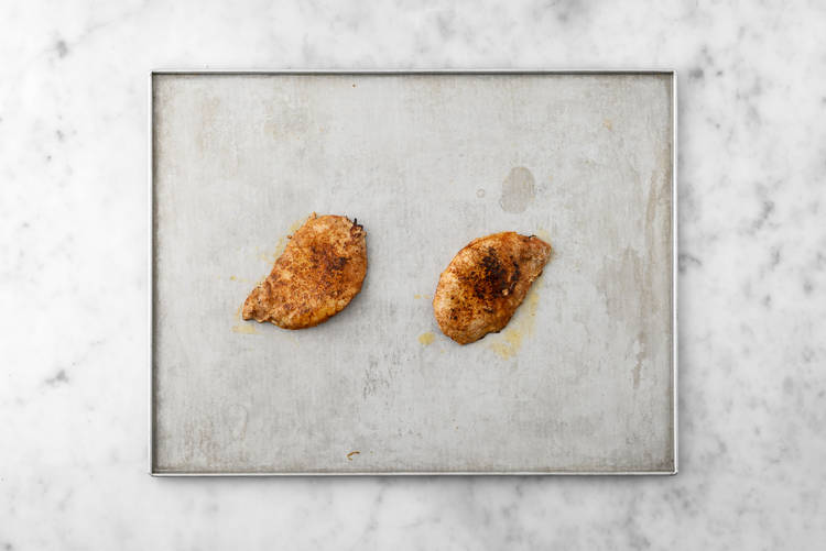 Sear and roast chicken