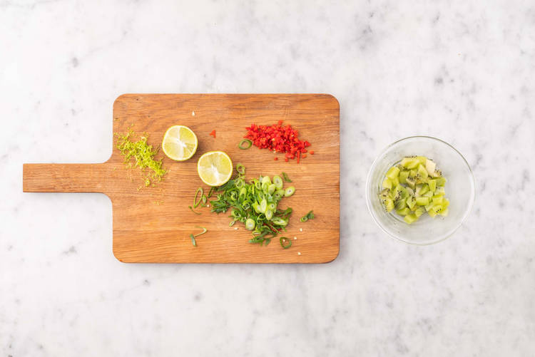 Make the Kiwi Salsa