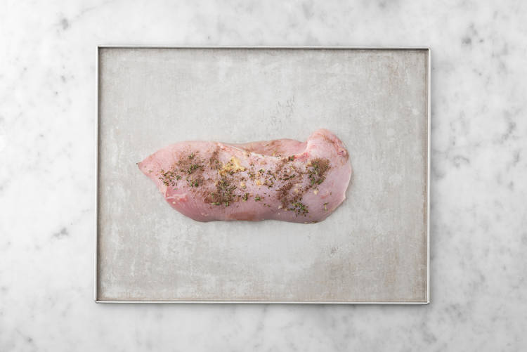 Prep and roast turkey