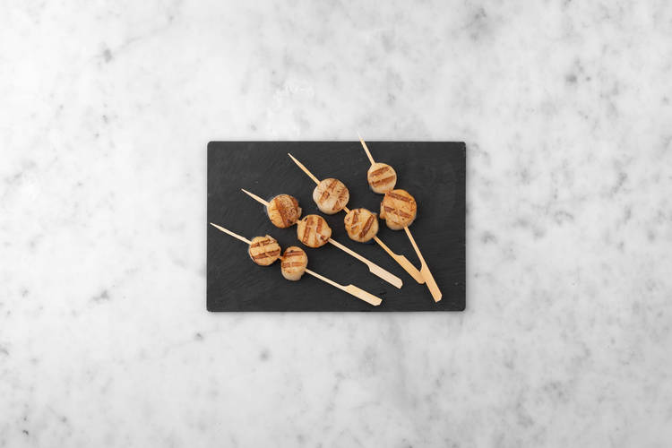 Griller les pétoncles