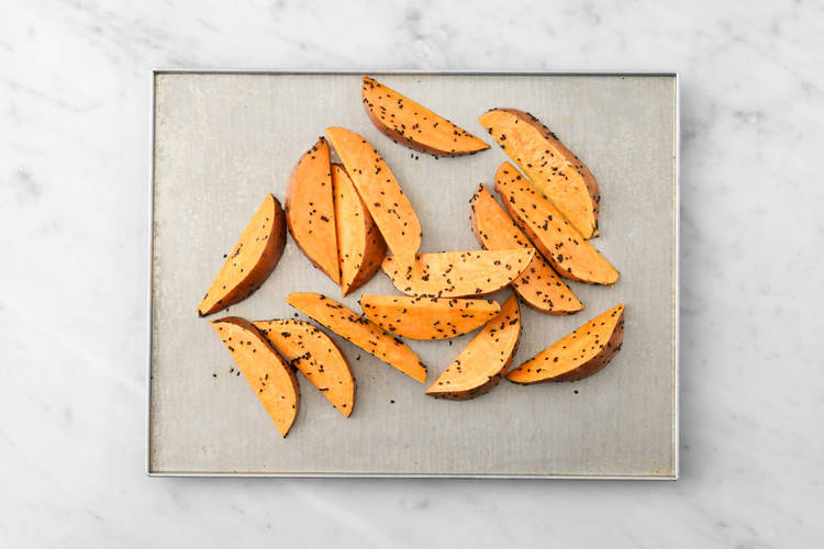 Prep the Sweet Potatoes