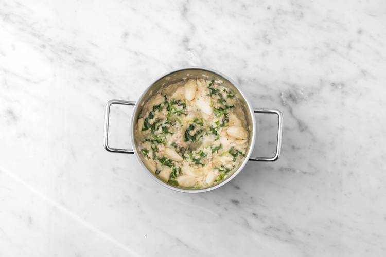 Risotto fertigstellen