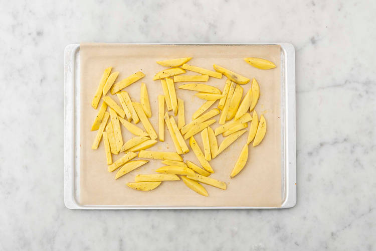 Ovenfrietjes bakken