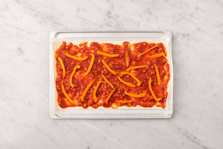 Enfourner la tarte fine