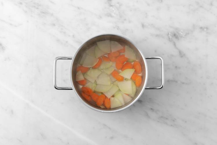 Gemüse vorkochen