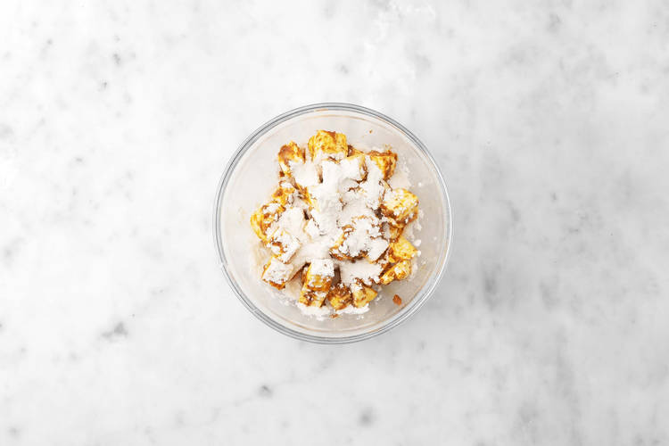 Préparer le paneer et écraser le chana dal