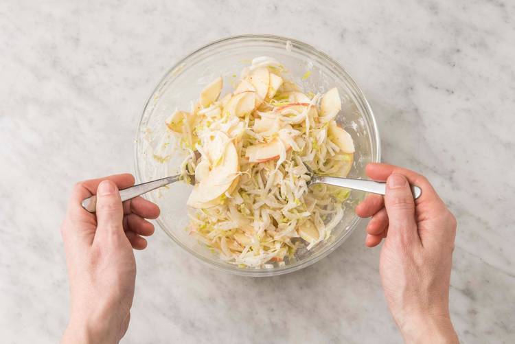 Préparer la salade