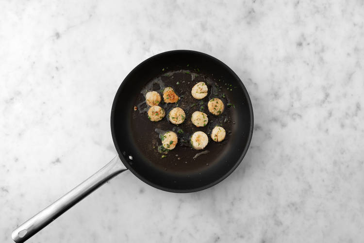 Sear scallops