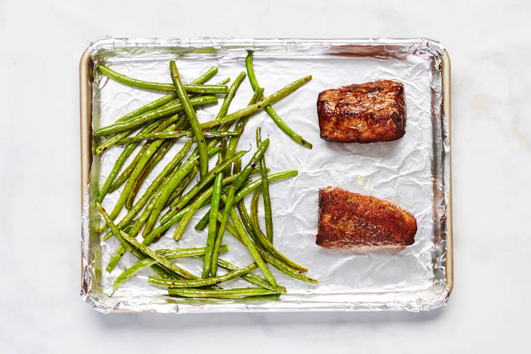 Roast Pork & Green Beans