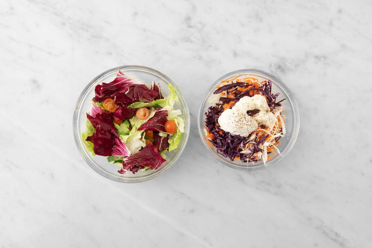 Préparer les salades