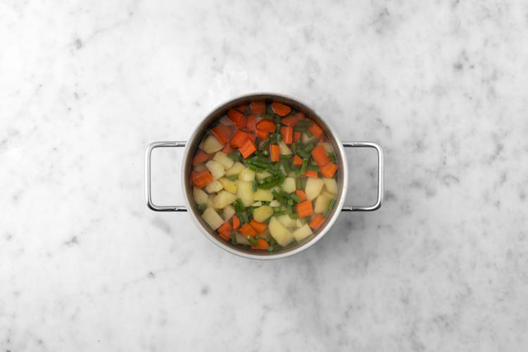 Gemüse kochen