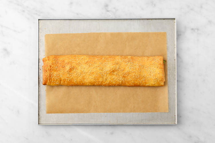 Bag spinat-ostebrød