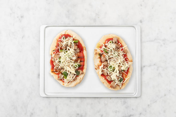 Assemble and finish flatbreads