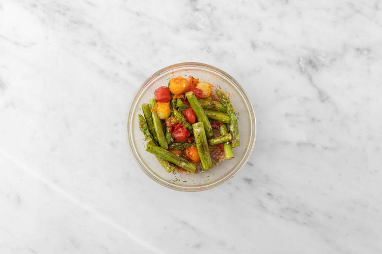 Mariner les légumes