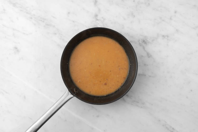 Préparer la sauce de cuisson