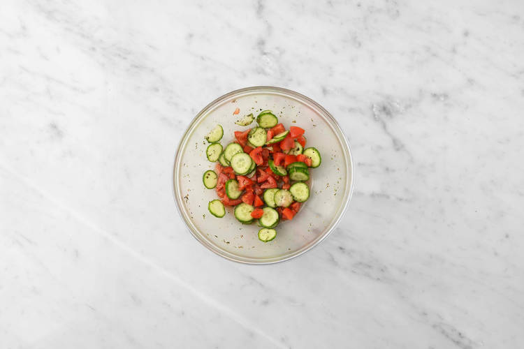 Mariner les légumes