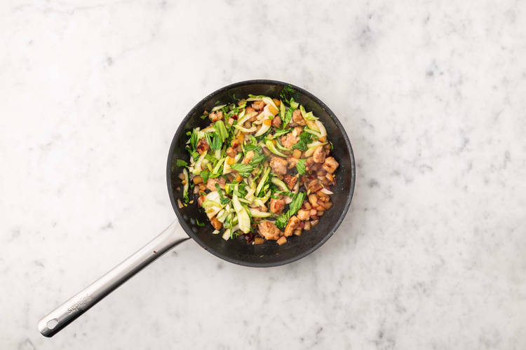 Add the Plums and Veg